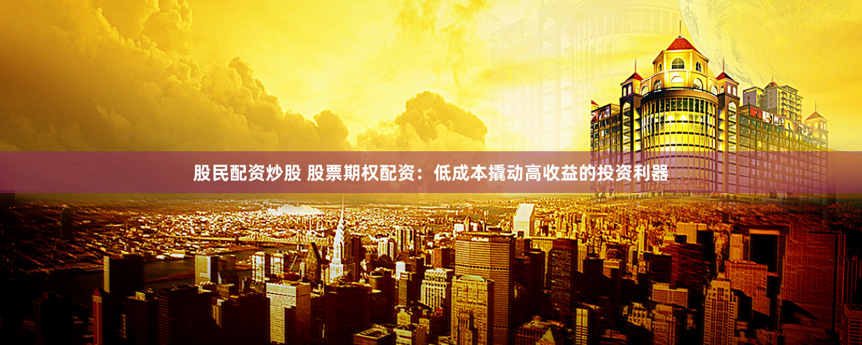 股民配资炒股 股票期权配资：低成本撬动高收益的投资利器